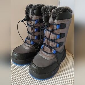 Wonder Nation Toddler Boys Size 8 Winter Boots Temperature Rated -20° Waterproof